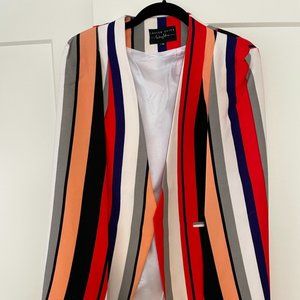 Lavish Alice Multicolor Striped Cape Jacket
